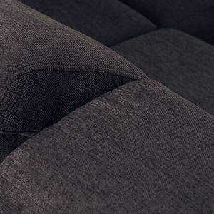 Ecksofa RATLO rechts Blau - Braun - Textil - Holz teilmassiv - 270 x 110 x 190 cm