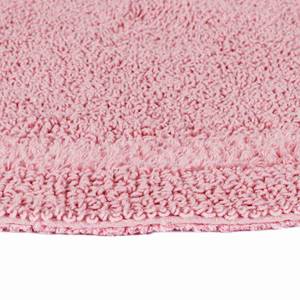 Halbrunde Badematte aus 100% Baumwolle Pink