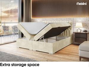 Boxspringbett Dalia Beige - Breite: 200 cm - H4