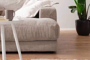 KAWOLA Big Sofa MADELINE Cord Taupe - Tiefe: 170 cm