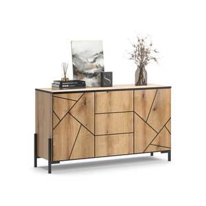 Sideboard Hatto 40525 Braun - Holzwerkstoff - 124 x 97 x 40 cm