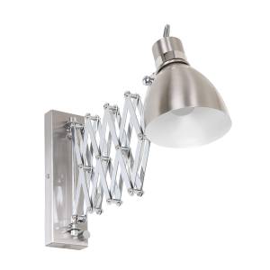 Wandleuchte Spring 1 ampoule Nickel mat