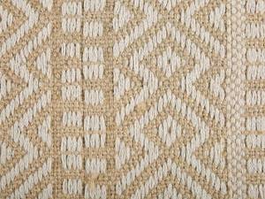 Teppich DORTYOL Beige - Weiß - Naturfaser - 80 x 50 x 50 cm