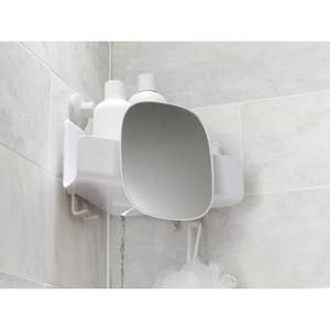 Eckstütze Spiegel für die Shower Cabin Weiß - Kunststoff - 27 x 22 x 18 cm