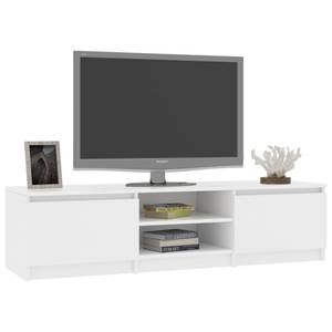 Meuble tv 299654 Blanc - Bois manufacturé - 40 x 36 x 140 cm