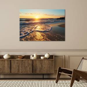 KUNSTDRUCK Sunset on Waves 90 x 60 cm