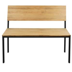 Banquette Icub  50x100x86 cm Noir Noir - Bois massif - Bois/Imitation - 100 x 86 x 50 cm