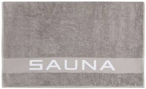 Saunatuch 00000334 Grau - Textil - 80 x 1 x 200 cm