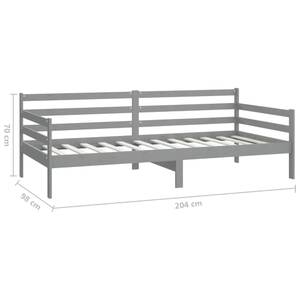 Bettgestell-K-24452 Grau - Holzwerkstoff - 98 x 70 x 204 cm