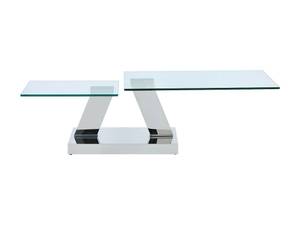 Couchtisch modulierbar OYRUS Silber - Glas - 60 x 43 x 155 cm