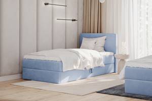 Boxspringbett MITTO CONTI Blau - Breite: 80 cm - H2