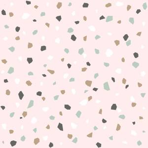 Tapete Terrazzo-Motiv 7299 Pink - 53 x 1005 x 1005 cm