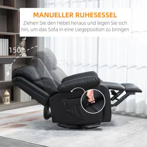 Massagesessel 700-056V90BK Braun - Metall - 90 x 101 x 93 cm