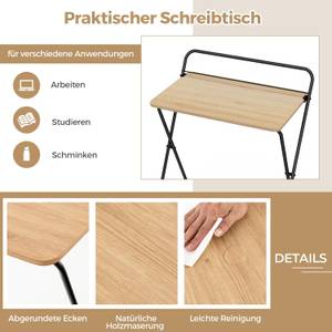 Klapptisch VH33546ZMDE Braun - Holzwerkstoff - 43 x 80 x 64 cm