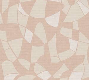 Geometrische Tapete Vlies Beige Creme Beige - Cremeweiß