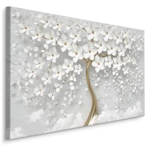 Tableau Déco Arbre Fleurs Abstraction 3D 30 x 20 x 20 cm