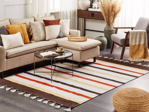 Teppich HISARLI Beige - Braun - Creme - Orange - Gelb - 160 x 160 x 230 cm