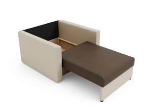 Sofa HEVI Beige - Braun - Breite: 98 cm