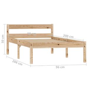 Bettgestell 298585-1 Holz - 96 x 50 cm