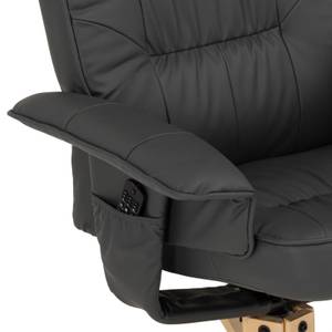 Fauteuil relaxation + repose-pied CHARLY Gris