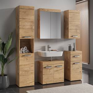 Badmöbel Set Luna 36778 Braun - Holzwerkstoff - 60 x 56 x 34 cm