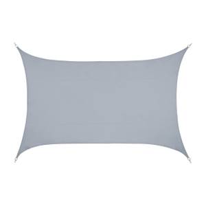 Voile d'ombrage rectangle PES gris clair 500 x 700 cm