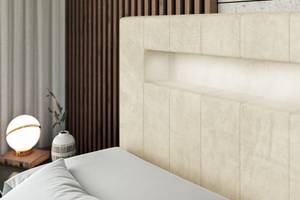 Boxspringbett  - ORGOL 2 Beige - Breite: 160 cm - H3