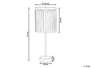 Lampe de table SABARI Marron - Bois massif - 34 x 77 x 34 cm