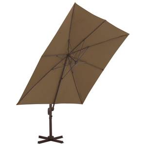 Parasol en porte-à-faux 3007813 Taupe - 300 x 258 x 300 cm