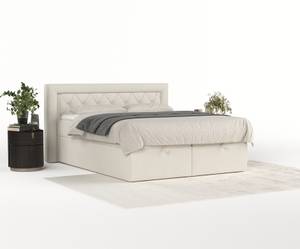 Premium Boxspringbett Jayleen Beige - Breite: 160 cm