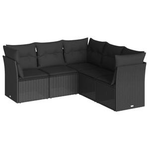 Gartensitzgruppe K6014(5-tlg) Schwarz - Massivholz - 69 x 179 x 179 cm