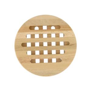 Dessous de plat rond Wood Edition Marron - Bois massif