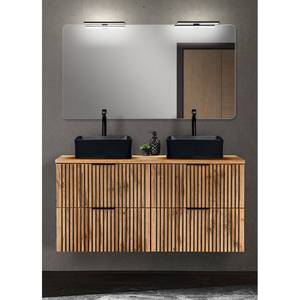 Badezimmer Waschplatz Set XANTEN (2-tlg) Braun - Holzwerkstoff - 121 x 200 x 47 cm