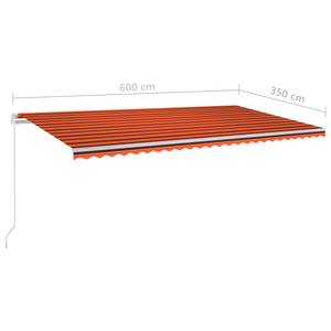 Auvent rétractable 3006684-3 Marron - Orange