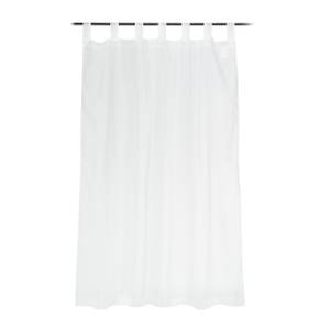 Rideau voilage blanc en lot de 2 Blanc - Textile - 140 x 175 x 1 cm