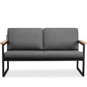 Gartensofa TRIBO 2-Personen Schwarz - Grau