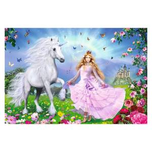 Puzzle  Prinzessin des Einhorns, 100 Papier - 20 x 4 x 28 cm