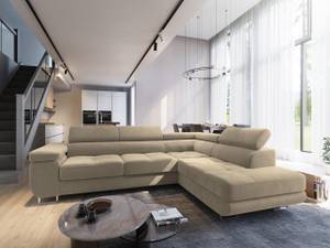 Ecksofa SELVA R-S Creme - Ecke davorstehend rechts