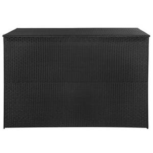 Boîte de rangement d'extérieur Noir - Métal - Polyrotin - 150 x 100 x 150 cm