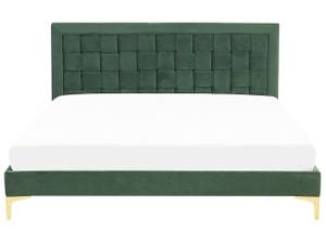 Lit double LIMOUX Vert foncé - Vert - 187 x 97 cm