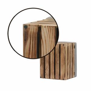 Coffre-Siège en Bois FLAME  lot de 2 Beige