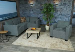 Sofa-System Couch-Garnitur Lyon 4-1 Grau