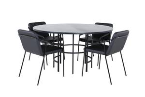 Essgruppe Copenhagen (5-teilig) Braun - Massivholz - 140 x 74 x 140 cm