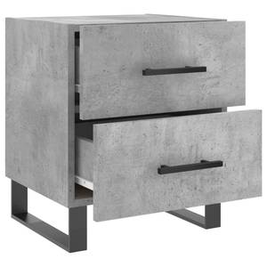 Nachttisch mit Schubladen Grau - Holzwerkstoff - 35 x 48 x 40 cm