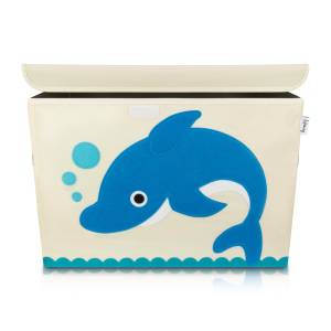 Lifeney Aufbewahrungsbox Kinder Delfin Kunststoff - 36 x 51 x 4 cm