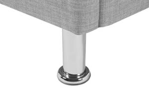 Doppelbett METZ Grau - Hellgrau - Silber - 169 x 102 x 217 cm