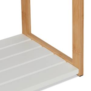 Porte-serviettes en bambou avec surface Marron - Blanc - Bambou - 50 x 82 x 35 cm