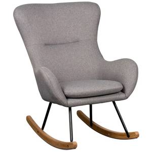 Chaise à bascule pour maman Basic Dark Gris - Bois manufacturé - 75 x 102 x 80 cm