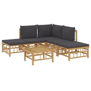 Garten-Lounge-Set 3028492-10 (6-teilig) Braun - Dunkelgrau - Grau