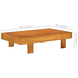 Garten-Lounge-Set (6-teilig) 3006534-5 Weiß - Massivholz - Holzart/Dekor - 60 x 25 x 100 cm